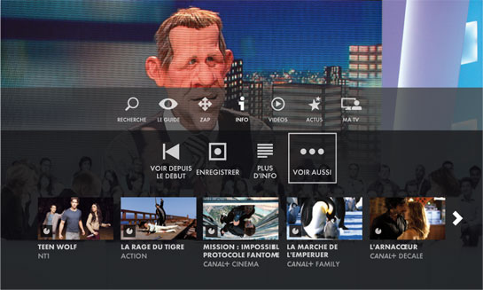 Nouvelle interface TV Cube Canalsat