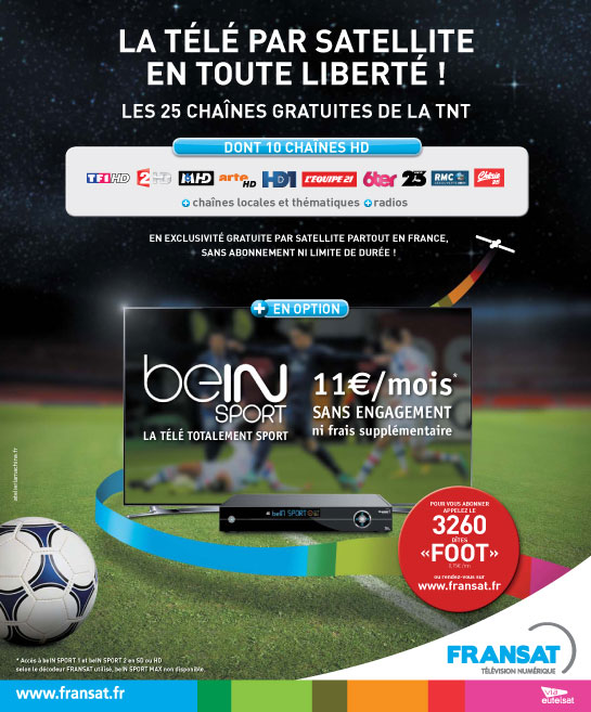 Page beIN SPORT via FRANSAT