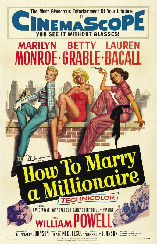 Comment épouser un millionnaire - Affiche