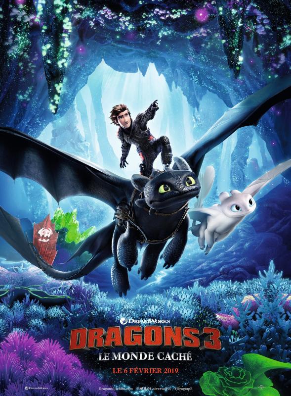 Dragons 3 : le monde caché - Affiche