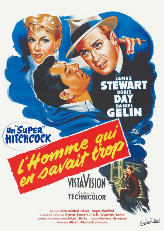 L'homme qui en savait trop - Affiche