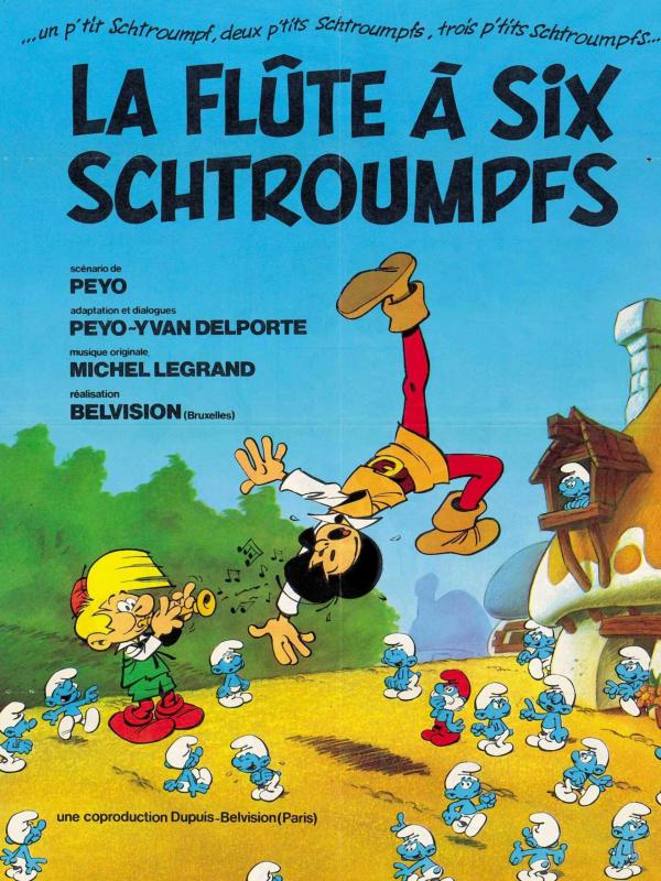 La flûte à six Schtroumpfs - Affiche