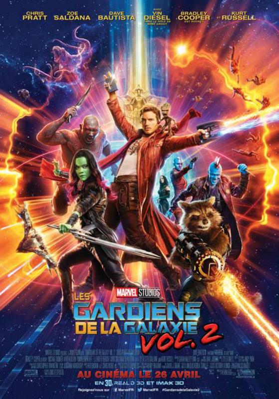 Les gardiens de la galaxie 2 - Affiche
