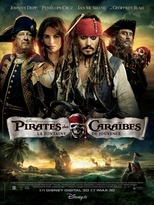 Pirates des Caraïbes - La fontaine de Jouvence - Affiche