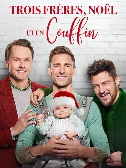 Trois frères, Noël et un couffin - Affiche