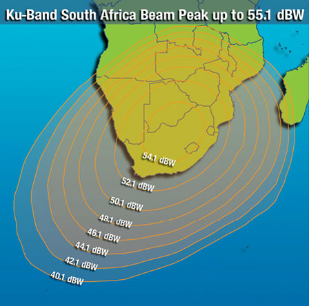 Zone de couverture Afrique du Sud